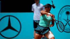 El buen desempe�o de J�ssica Bouzas en los dos primeros sets no le bastaron para doblegar este mi�rcoles a Diana Shnaider en la tierra batida del Mutua Madrid Open.