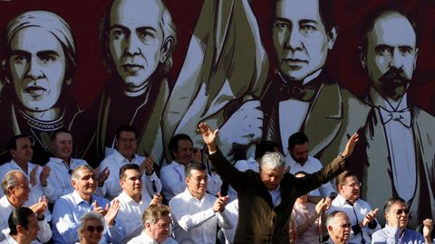  L�pez Obrador celebr� el acuerdo en la fronteriza ciudad de Tijuana 