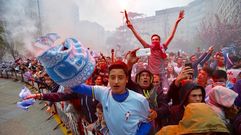 Espectacular recibimiento al Celta