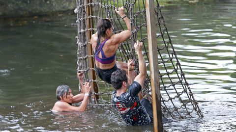 Pruebas de la Gladiator Race en la isla de las esculturas de Pontevedra