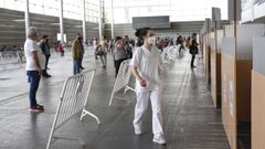 En el recinto ferial de Pontevedra sigue avanzando la vacunaci�n contra el covid