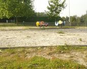 Los vecinos denuncian el estado de deterioro del parque de O Valo.