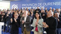 Jos Manuel Baltar, Alfonso Rueda, Paula Prado y Manuel Cabezas