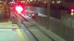 Una conductora ebria circula m�s de un kil�metro por las v�as del Metro de M�laga