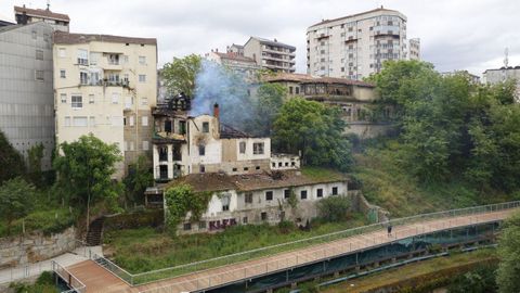 El incendio, esta ma�ana.
