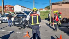 El accidente se produjo en el cruce con la calle Mosqueiros