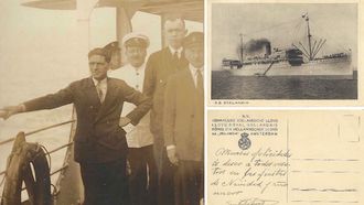 Arturo Garc�a Lagares, en una im�gen hasta ahora in�dita del enfermero mar�timo. Vecino de A Coru�a, el �ltimo�vapor en el que estuvo enrolado fue el �rbita.�Es la primera fotograf�a suya que encuentra la familia de este deportado asesinado en 1941 en Austria