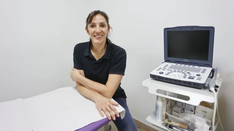 Mar�a Jos� Garrido, que traballa e vive en Lugo, conserva o contacto co voleibol