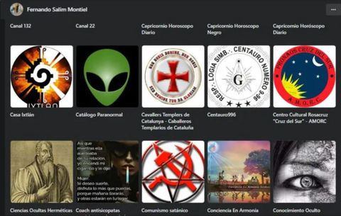 Lista de grupos de la conspiracin y neonazis a los que segua Fernando Andrs Sabag Montiel.