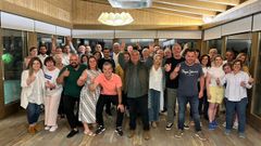 Santiso celebra la victoria en Abegondo