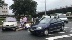 Accidente calle Posse. Atropello paso de peatones