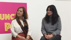 Huguette, a la izquierda