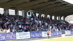 El ambiente en las gradas del Pepe Barrera durante el partido de ida contra el Gondomar.