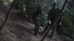 Agentes rurales patrullando la zona afectada el pasado diciembre