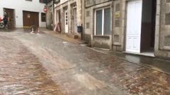 Riada en el centro de Mondo�edo