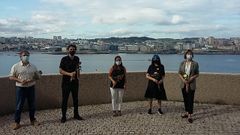 La Domus, una de las sedes del festival, acogi� este martes la presentaci�n de la XI Mostra de Cinema Perif�rico (S8). De izquierda a derecha, Xurxo Couto, diputado provincial; �ngel Rueda, codirector del certamen; In�s Rey, alcaldesa de A Coru�a; Ana Dom�nguez, codirectora del (s8), y Dolores Meijom�n, coordinadora de Pol�tica Audiovisual de Agadic.