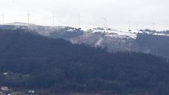 Nieve en los puntos altos de monta�a