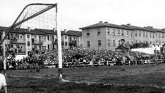 Partido de 1958, que dio el ascenso por primera vez al Club Deportivo Ourense a Segunda División A.