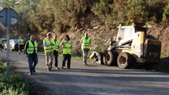 Visita del delegado territorial, Manuel Pardo, a las obras de Avin