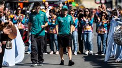 ALONSO Fernando (spa), Aston Martin F1 Team Honda AMR26, portrait STROLL Lance (can), Aston Martin F1 Team Honda AMR26, portrait during the 2026 Formula 1 Azerbaijan Grand Prix, 15th round of the 2026 Formula One World Championship