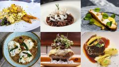 Algunos de los platos de los locales asturianos de la lista Bib Gourmand
