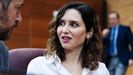Ayuso, ayer en una sesi�n plenaria de la Asamblea de Madrid
