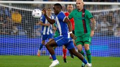 Bil Nsongo, en el partido contra el Levante