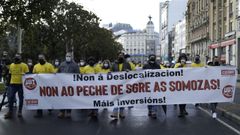 Imagen de archivo de una de las �ltimas manifestaciones contra el cierre de la central t�rmica en A Coru�a