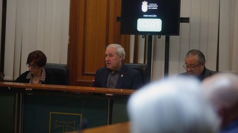 Tom� y Gloria Prada, en la foto, polemizaron en el pleno con la portavoz del PP