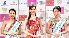 Carolina Shiino, entre otras dos de las aspirantes a Miss Jap�n