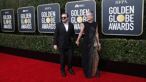 Ricky Gervais y Jane Fallon