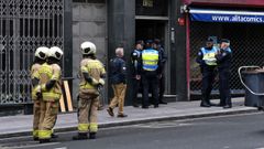 Gran despliegue policial ante el edificio okupado de la ronda de Nelle