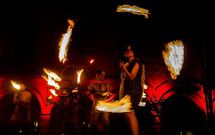 El a�o pasado fue el primero en que se utiliz� las fachadas de A Ferrer�a para proyectar luces e im�genes.