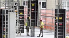 Trabajos de construcci�n en Lugo
