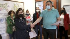 Jos� Antonio Ucha y Mar�a Pose presentaron la moci�n de censura en Santa Comba el 1 de junio del pasado a�o