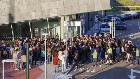 Imagen de la primera reunión celebrada en A Gudiña para crear la Plataforma Dereito ao Tren.