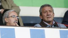 Criado y Silveira, en el palco de A Malata durante un partido a finales del 2008