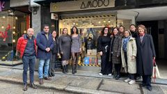 Visita de Gabriel Al�n a la tienda Amodo