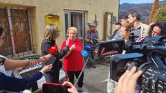 Enfrentamiento entre vecinos de San Vicente y la diputada por Valdeorras