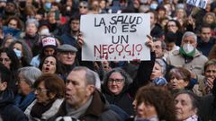 Manifestacin en defensa de la sanidad pblica