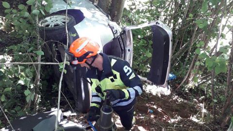 Accidente de tr�fico en Belmonte