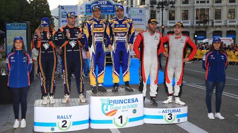 El podio del Rally Princesa de Asturias de 2019