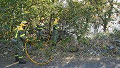 Imagen de archivo de un incendio en O Casal (Quins)