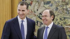 El rey recibe al presidente del Senado, P�o Garc�a-Escudero, para ser informado de la constituci�n de la C�mara Alta