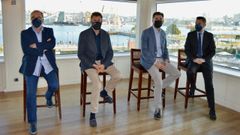 El concejal de Turismo, Juan Ignacio Borrego, en la bienvenida a los agentes en el Hotel Finisterre