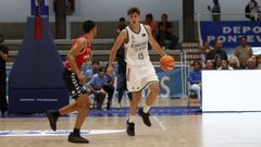 Pablo Mera form� parte del quinteto inicial entre el Breog�n y el Real Madrid disputado este s�bado en Pontevedra.