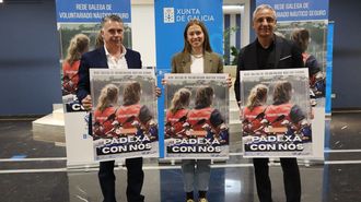 Alfredo Bea, Roberto Garc�a y Lara Meneses presentaron la primera Red Galega de Voluntariado N�utico Seguro.