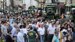 Protestas del sector l�cteo en Sarria
