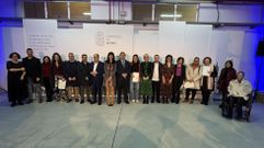 Autoridades y premiados con el Distintivo de Benestar Social de Boiro