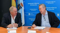 Novo (izquierda) y Gmez, en la reunin 